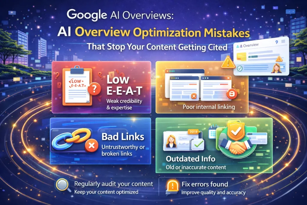 AI Overview optimization mistakes