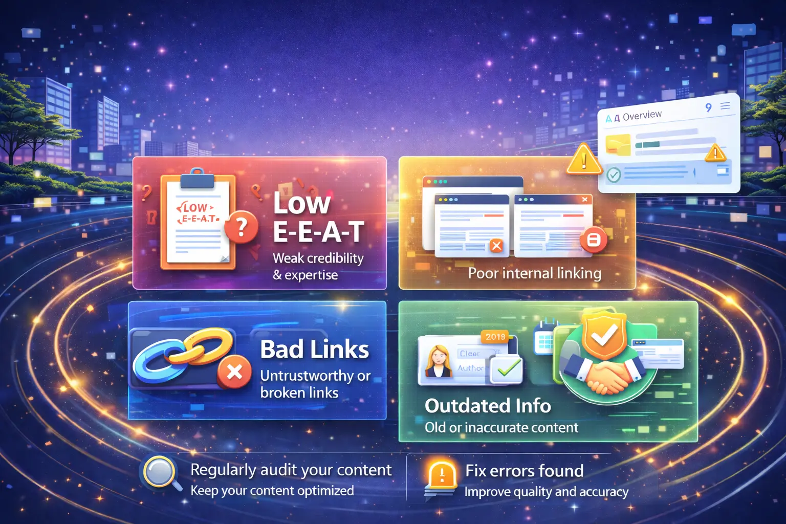 AI Overview optimization mistakes