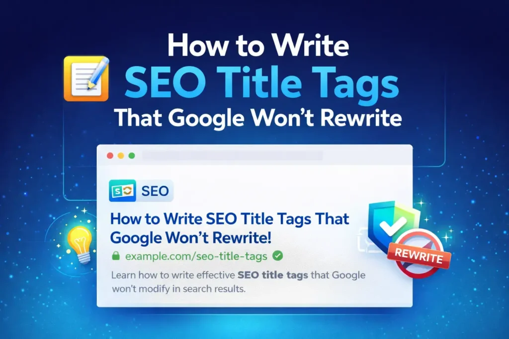 How to Write SEO Title Tags That Google Won't Rewrite